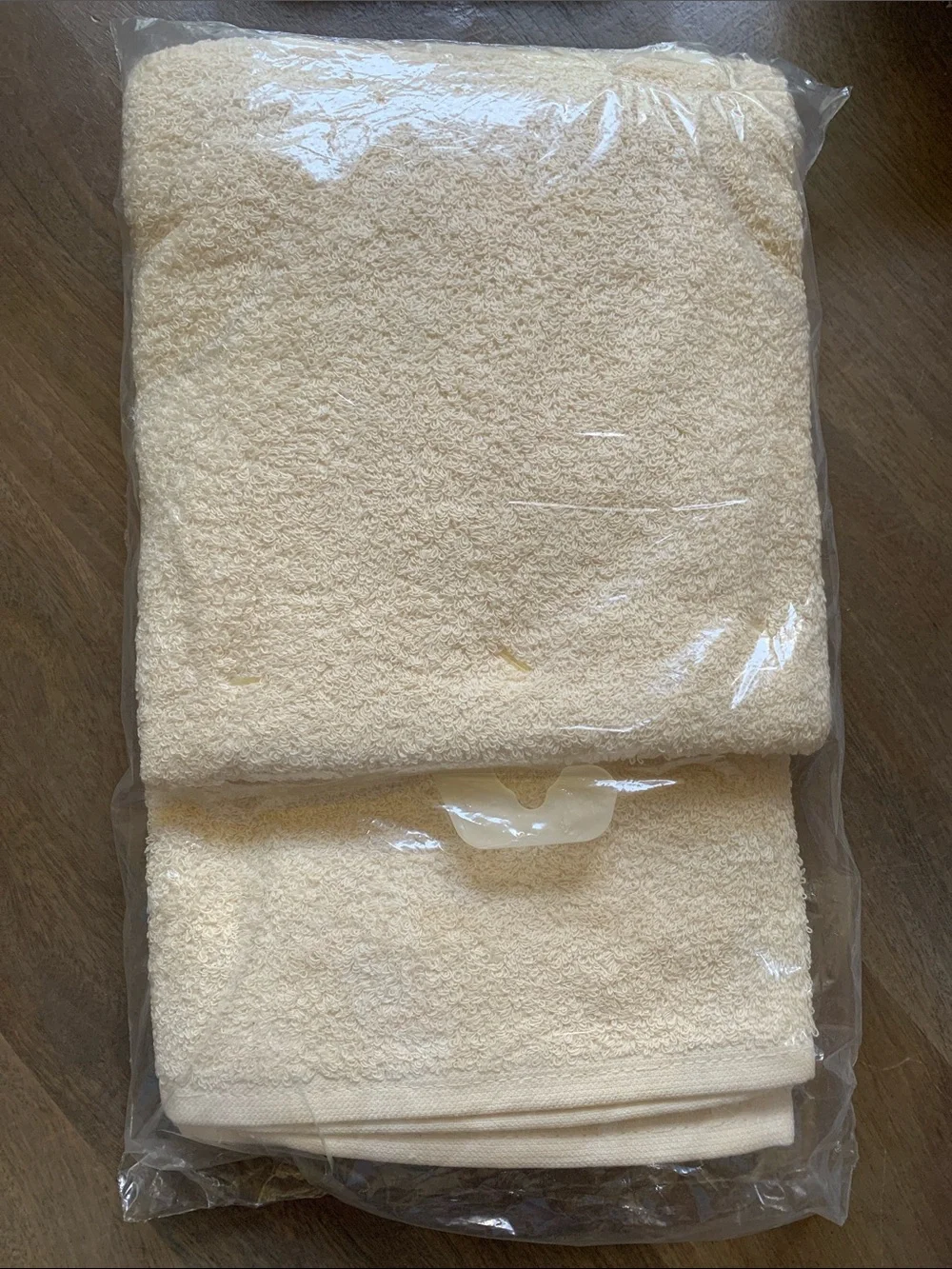 Vintage Cross Stitch Cream Bath Towel Set - Plush Cotton